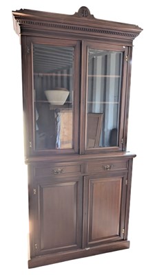 Lot 938 - EARLY 20TH CENTURY EDWARDIAN MAHOGANY LIBRARY BOOKCASE