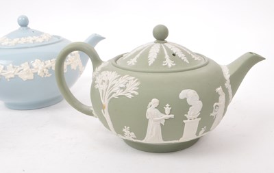 Lot 3 - WEDGWOOD - COLLECTION OF THREE 20TH CENTURY CERAMIC TEAPOTS
