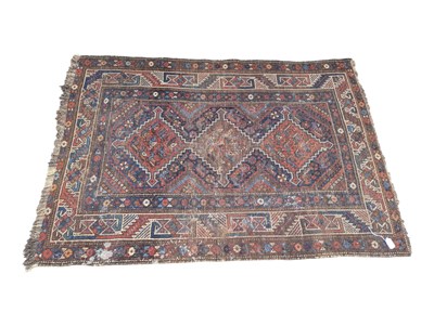 Lot 903 - 20TH CENTURY PERSIAN ISLAMIC QASHQAI CARPET FLOOR RUG