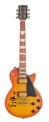 Lot 6 - MUSIC - GARY MOORE - AUTOGRAPHED MINIATURE LES PAUL STYLE GUITAR