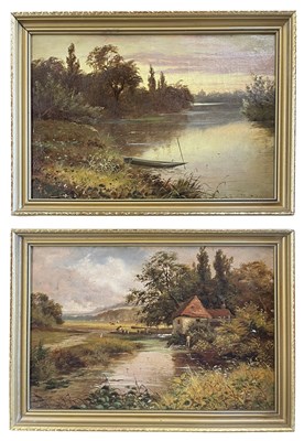 Lot 393 - E. LANCASTER HOOPER (FL. 1876-1894) - PAIR OF 19TH CENTURY OIL ON CANVAS PAINTINGS