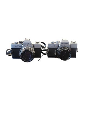 Lot 456 - MINOLTA, JAPAN - TWO VINTAGE SRT 101 35MM SLR CAMERAS
