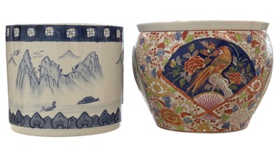 Lot 192 - LARGE 20TH CENTURY CERAMIC CHINESE PLANTERS
