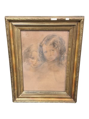 Lot 899 - 19TH CENTURY PENCIL PORTRAIT SKETCH