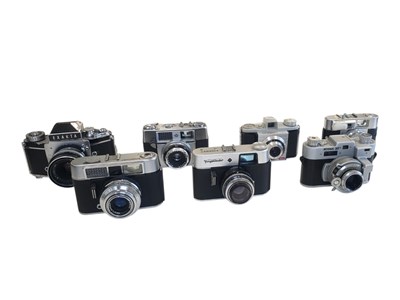 Lot 459 - COLLECTION OF VINTAGE RANGEFINDER / VIEWFINDER / SLR CAMERAS