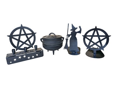 Lot 292 - WITCHCRAFT INTEREST - COLLECTION OF PENTAGRAM MAGIC DECORATIVE ORNAMENTS