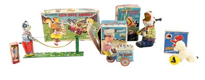 Lot 470 - CLOCKWORK TOYS - COLLECTION OF BOXED MECHANICAL TIN TOYS