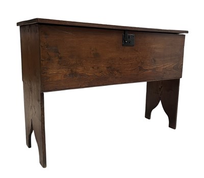 Lot 449 - 17TH CENTURY MANNER SIX PLANK WELSH PINE COFFER CHEST