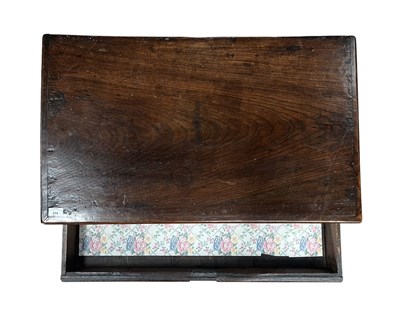 Lot 274 - 17TH CENTURY COMMONWEALTH OAK BLOCK FRONT CHEST OF DRAWERS