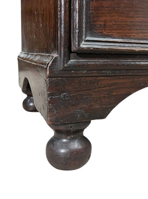 Lot 274 - 17TH CENTURY COMMONWEALTH OAK BLOCK FRONT CHEST OF DRAWERS