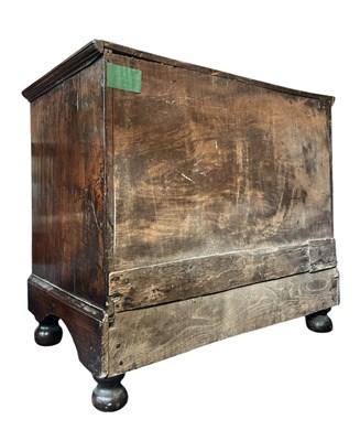 Lot 274 - 17TH CENTURY COMMONWEALTH OAK BLOCK FRONT CHEST OF DRAWERS