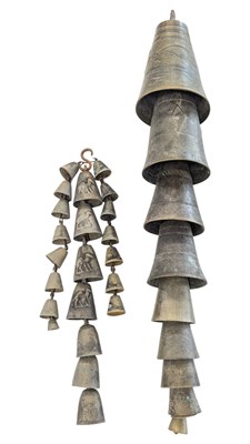Lot 275 - EARLY 20TH CENTURY TIBETAN TEMPLE BELLS