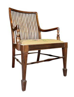 Lot 364 - ARTS & CRAFTS MAHOGANY STICK & RAIL BACK CHILDREN'S CHAIR
