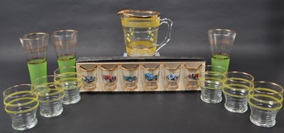 Lot 5 - COLLECTION OF VINTAGE LATE 20TH CENTURY LEMONADE GLASSWARE