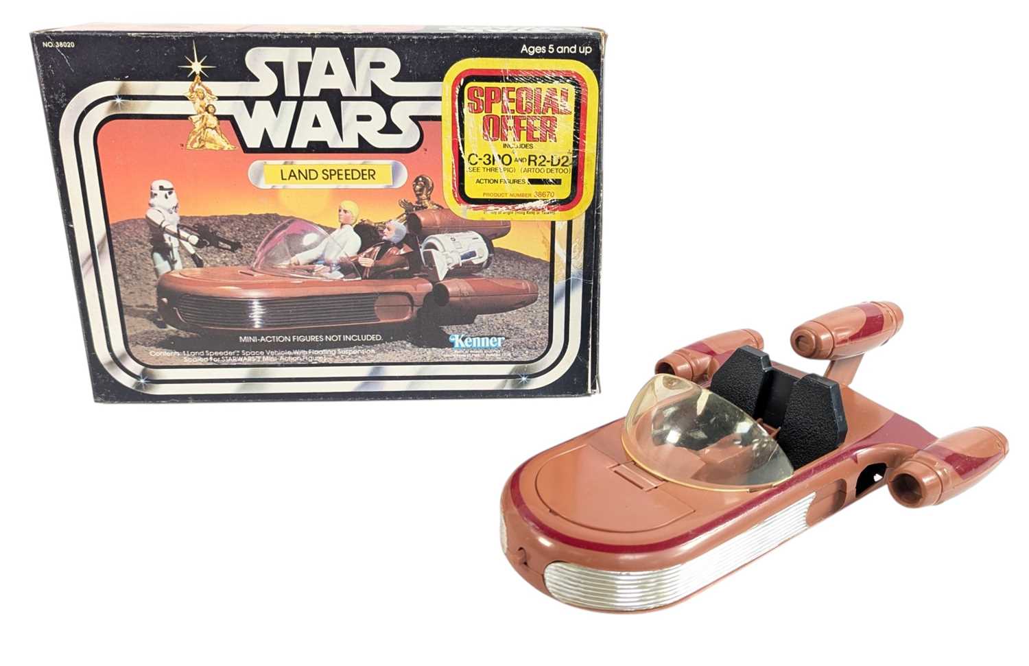 Lot 725 - STAR WARS - ORIGINAL VINTAGE 'END OF THE LINE' LAND SPEEDER PLAYSET