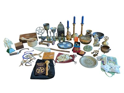 Lot 258 - LARGE COLLECTION OF WITCHCRAFT, WICCA & PAGAN RELATED ITEMS