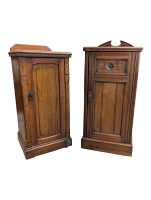 Lot 897 - TWO VICTORIAN AESTHETIC POT CUPBOARDS BEDSIDES