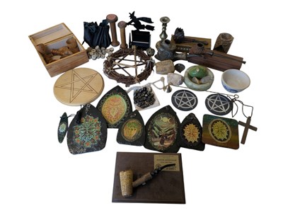 Lot 246 - COLLECTION OF WITCHCRAFT, WICCA, PAGAN, AND MAGICAL ITEMS