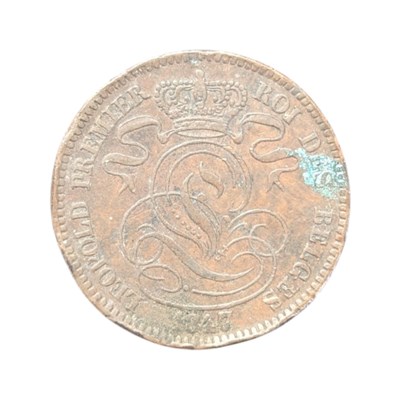 Lot 510 - 1847 BELGIUM LEOPOLD I OVERDATE TEN CENTIMES