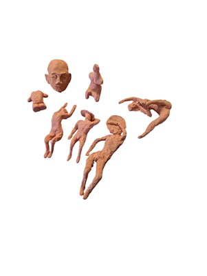 Lot 234 - COLLECTION OF AMATEUR TERACOTTA NUDE FEMALE FORM STUDIES