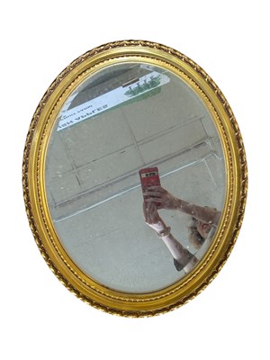 Lot 240 - LATE 20TH CENTURY VINTAGE LOUIS XVI REVIVAL GILTWOOD WALL HANGING MIRROR