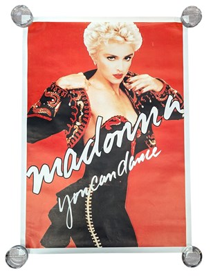 Lot 119 - MUSIC - LARGE PROMOTIONAL POSTER OF MADONNA - YOU CAN DANCE