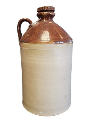 Lot 99 - 19TH CENTURY STONEWARE FLAGON
