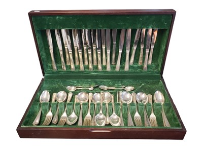 Lot 230 - 20TH CENTURY SILVER PLATED CANTEEN OF CUTLERY