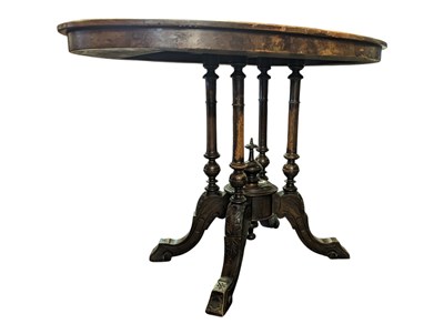 Lot 822 - EARLY 20TH CENTURY INLAID WALNUT OCCASIONAL TABLE