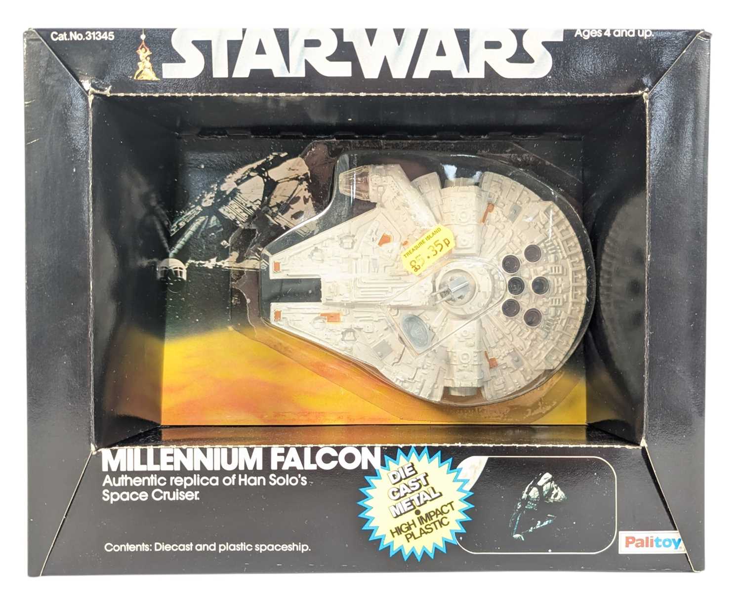 Lot 779 - STAR WARS - ORIGINAL VINTAGE CARDED MILLENNIUM FALCON DIECAST