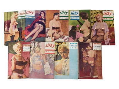 Lot 541 - COLLECTION OF NINE 1950S / 60S VINTAGE ADULT EROTIC GLAMOUR POCKET MAGAZINES