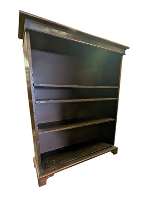 Lot 883 - 19TH CENTURY VICTORIAN MAHOGANY OPEN WINDOW BOOKCASE