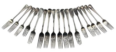 Lot 26 - COLLECTION OF 17 PIECES OF VICTORIAN HALLMARKED SILVER FORKS