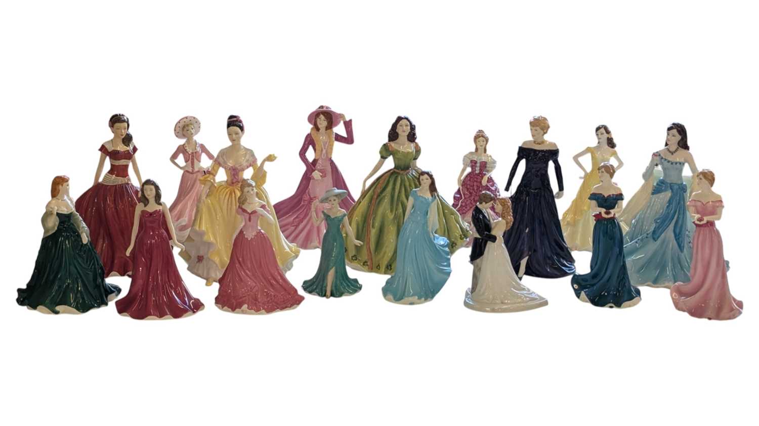 Lot 79 - COLLECTION COALPORT DOULTON WORCESTER BONE CHINA LADY FIGURINES
