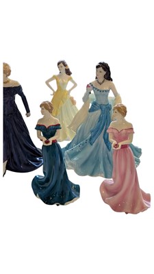 Lot 79 - COLLECTION COALPORT DOULTON WORCESTER BONE CHINA LADY FIGURINES