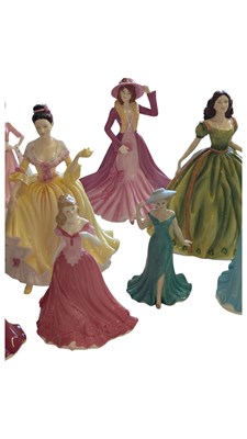 Lot 79 - COLLECTION COALPORT DOULTON WORCESTER BONE CHINA LADY FIGURINES