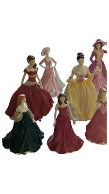 Lot 79 - COLLECTION COALPORT DOULTON WORCESTER BONE CHINA LADY FIGURINES