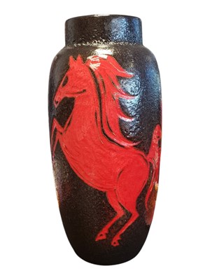 Lot 51 - LARGE WEST GERMAN MID CENTURY POTTERY VASE