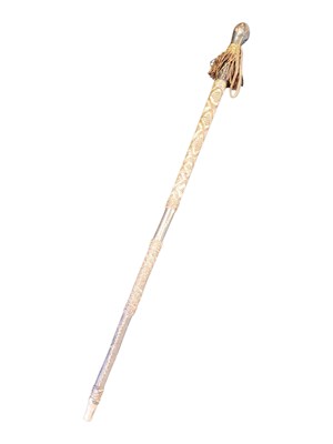 Lot 259 - 20TH CENTURY MANDINKA AFRICAN WALKING STICK