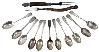 Lot 41 - COLLECTION OF 11 PIECES VICTORIAN HALLMARKED SILVER TABLE SPOONS