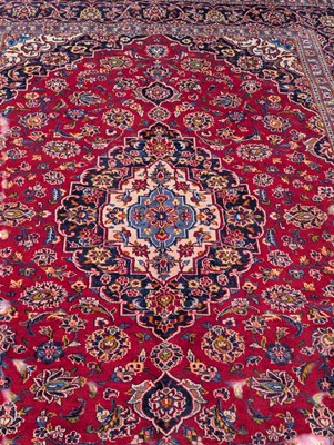 Lot 847 - VINTAGE 20TH CENTURY CENTRAL PERSIAN KASHAN CARPET FLOOR RUG
