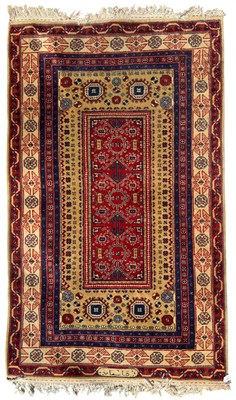 Lot 464 - 20TH CENTURY CAUCASUS KAZAK WOOL SIGNED FLOOR CARPET RUG