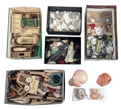 Lot 270 - DOLLS HOUSE - COLLECTION OF ANTIQUE FURNITURE