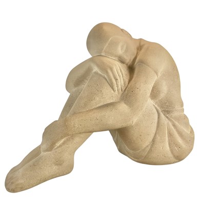 Lot 397 - DAN BROADLEY - ALYONA - CONTEMPORARY PORTLAND STONE SCULPTURE
