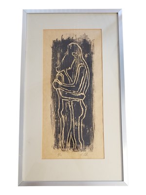 Lot 253 - 20TH CENTURY KAREL LEK WOODBLOCK PRINT