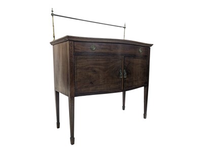 Lot 810 - GEORGE III 19TH CENTURY SHERATON STYLE SIDEBOARD DRESSER