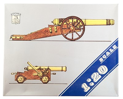 Lot 174 - MODEL KITS - VINTAGE POCHER 1/20 SCALE BRASS CANNON