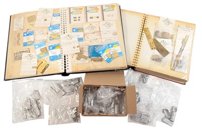 Lot 375 - MODELLING - COLLECTION OF BRASS & CAST METAL LOCOMOTIVE MODEL PIECES