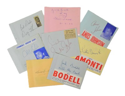 Lot 154 - BOXING - COLLECTION OF VINTAGE AUTOGRAPHS