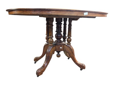 Lot 812 - VICTORIAN 19TH CENTURY MARQUETRY INLAID BREAKFAST TABLE